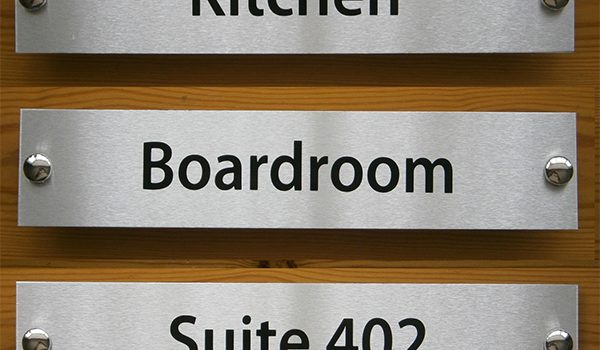 Indoor Signage board, Sign board, Aluminum metal sign board, Door signages